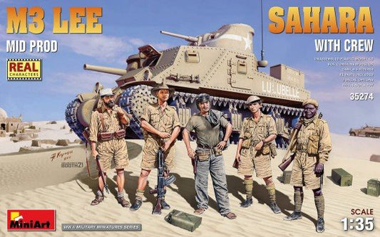 Mini Art - M3 Lee Mid Production Sahara Tank+Crew35