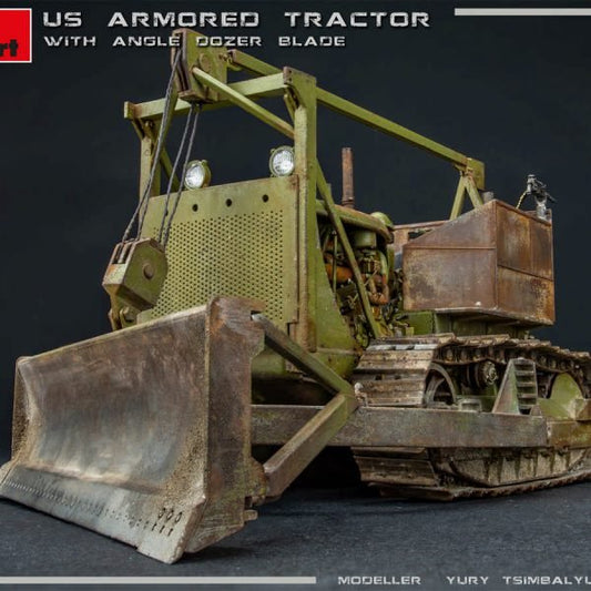 Mini Art - US Armored Tractor w/Angld Dozr Blade:35