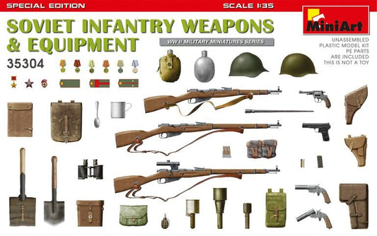 Mini Art - WWII Soviet Infantry Weapons & Equip :35