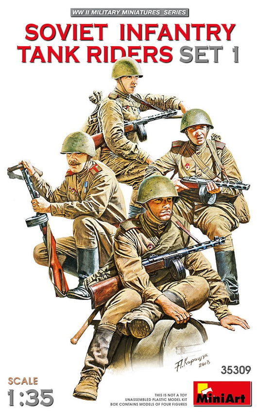 Mini Art - WWII Soviet Infantry Tank Riders 1:35