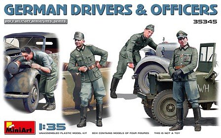Mini Art - WWII German Drivers & Officers 4pc 1:35