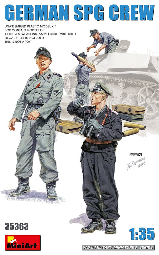 Mini Art - WWII German SPG Crew w/ammo boxes 1:35
