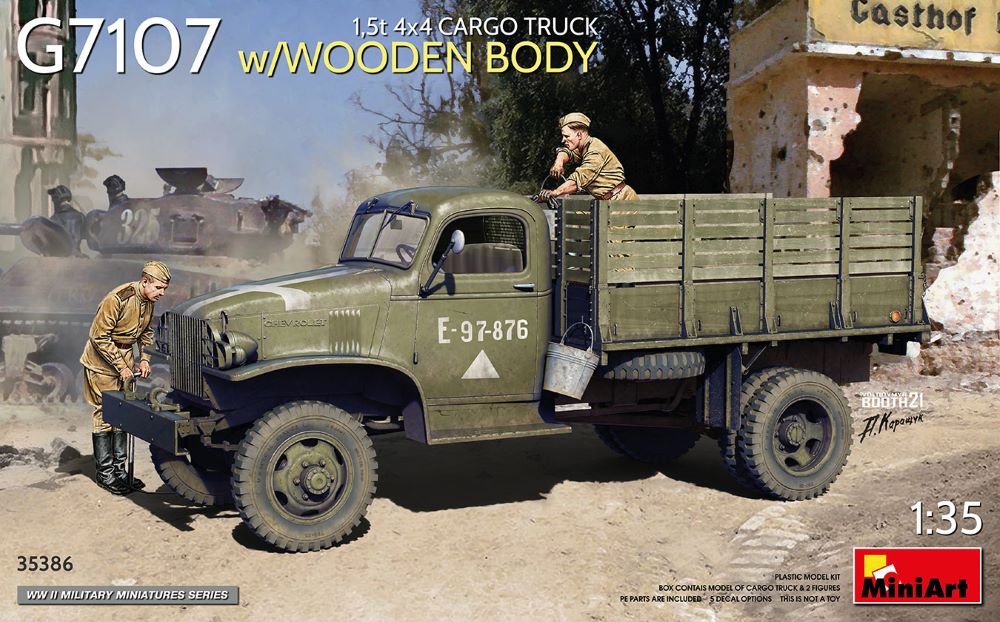 Mini Art - G7107 4x4 1.5ton Cargo Truck w/Stake 1:3