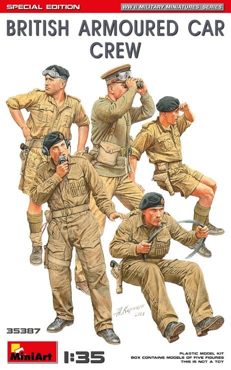 Mini Art - British Armored Car Crew 1:35