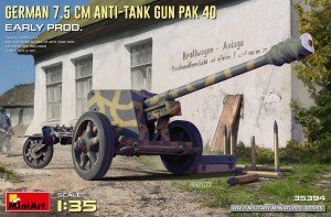 Mini Art - German 7.5cm Anti Tank Gun Pak 40 1:35