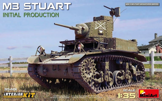 Mini Art - WWII M3 Stuart Initial w/full int 1:35