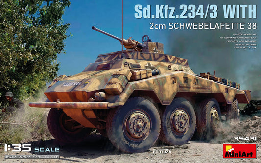 Mini Art - Sd.Kfz.231/3 w/2cm Schwebelafette 1:35
