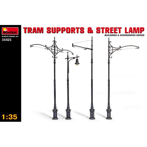 Mini Art - TRAM SUPPORTS & STREET LAMP:35
