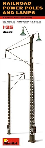 Mini Art - Railroad Pawer Poles & Lamps 1:35