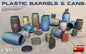 Mini Art - Plastic Barrels(12)&Cans(12) 1:35