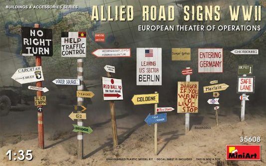 Mini Art - WWII Allies Road Signs European 1:35