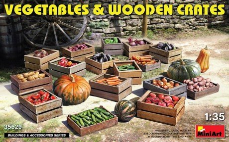 Mini Art - Vegetables W/wooden Crates 1:35