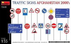 Mini Art - Traffic Signs Afghanistan 2000's 1:35