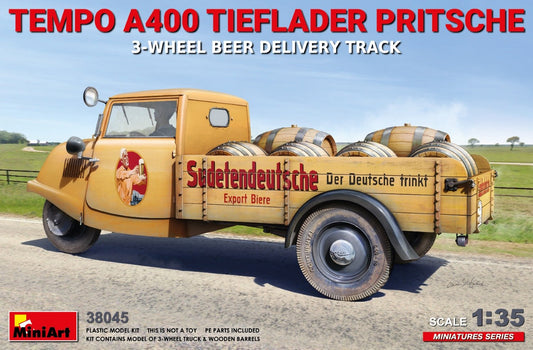 Mini Art - Tempo A400 Tieflader Pritsche 1:35