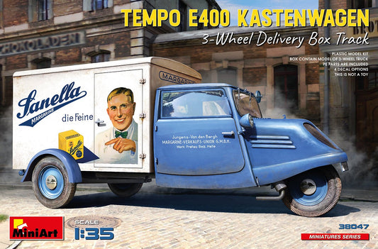 Mini Art - Tempo E400 Kastenwagen 3wheel 1:35