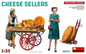 Mini Art - Cheese Sellers w/cheese & cart 1:35