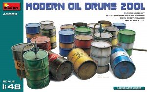 Mini Art - Modern 200l Fuel Drum Set 21pc 1:48