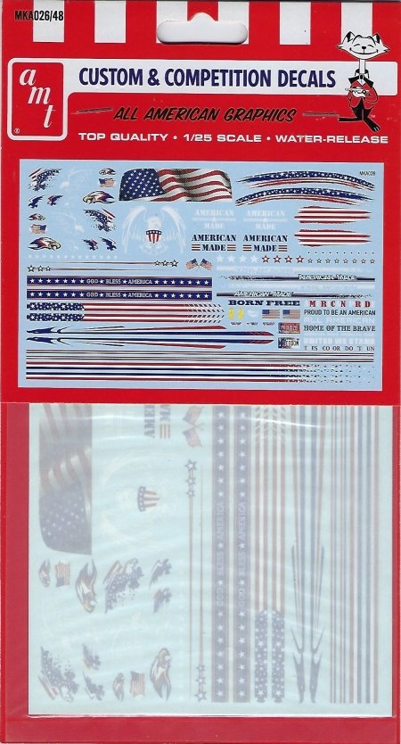 Model Kit Accesories - All American Custom Decals :25