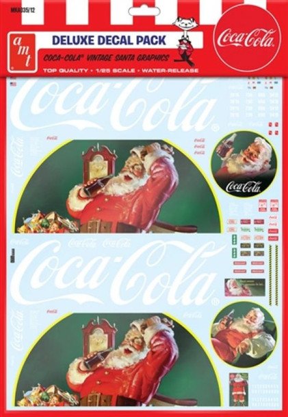 Model Kit Accesories - Vintage Coca-Cola Santa Decal
