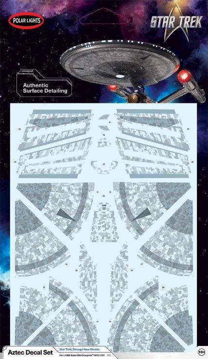 Model Kit Accesories - Star Trek SNW USS Enterprise Aztec Decal