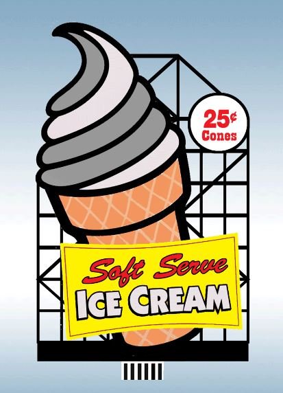 Miller Eng. - Ho/N Soft serve Billboard