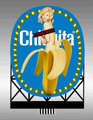 Miller Eng. - HO/N Chiquita Banana Billboard