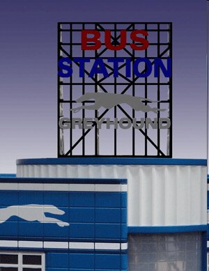 Miller Eng. - O Bus Station Sign Roof Top