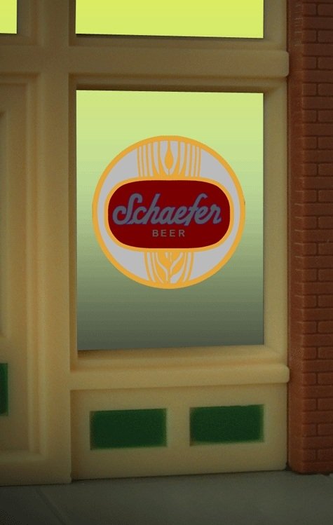 Miller Eng. - Schaefer Beer Window Sign