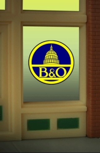 Miller Eng. - Ho/O B&O Window Sign