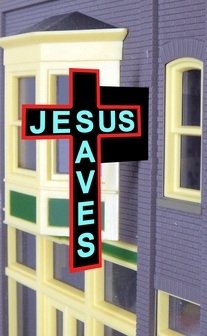 Miller Eng. - Ho/N Jesus Saves Sign