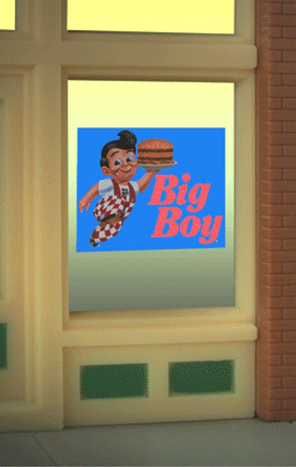 Miller Eng. - Ho/O Big Boy Window Sign