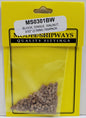 Model Expo - 3/32" (2.5mm) Walnut Single Sheave Block 150 pcs