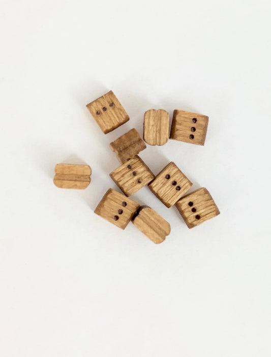 Model Expo - 3/16" (5mm) Walnut Triple Sheave Block 20 pcs