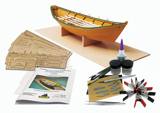 Model Shipways Lowell Grand Banks Dory with Tools 1:24 Scale Skill Level I of the Shipwright Learning Series.