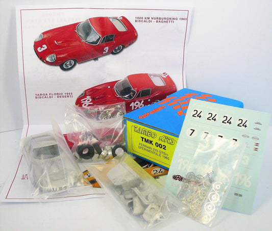 Tameo - TMK 002 Ferrari 275 GTB/c Sperimentale 1965 - White Metal Car Kit - Scale 1:43 - Length 4-1/4"
