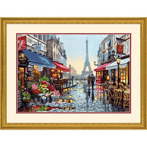 Paint Works - Paris Flower Shop PBN 20x14