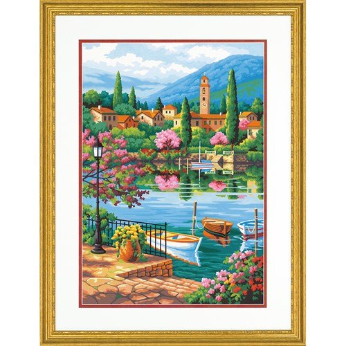 Paint Works - Village Lake Afternoon PBN 14x