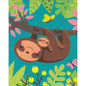 Paint Works - Sloth and Baby PBN 8x10 Beginner