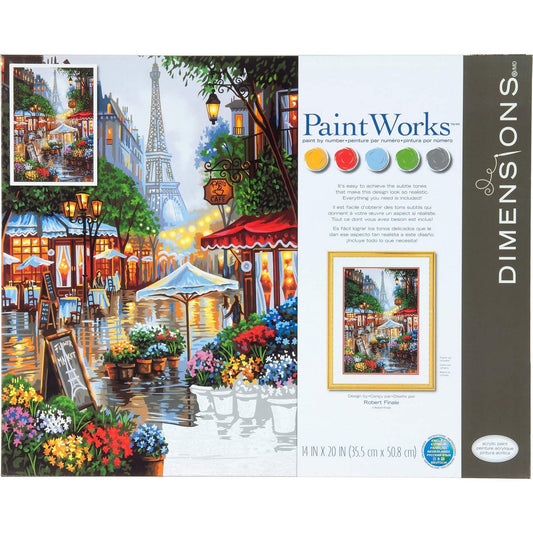 Paint Works - Springtime in Paris PBN 14x11