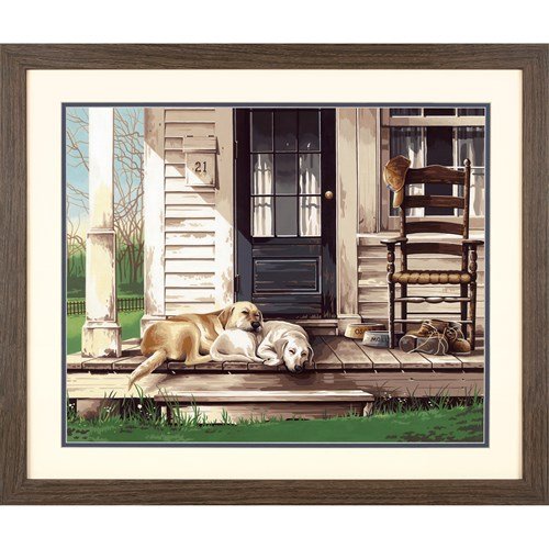 Paint Works - Lazy Dog Day PBN 20x16