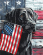 Paint Works - Patriotic Dog