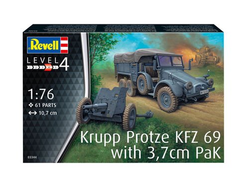 Revell - Krupp Protze KFZ 69 w/3.7cm Pak 1:76