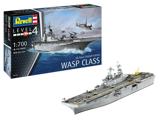 Revell - US Navy Assault Carrier WASP Class 1:700
