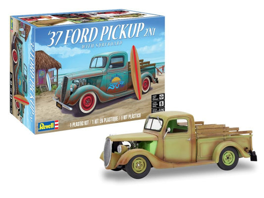 Revell - '37 Ford Pickup 2n1 w/surfboard 1:25