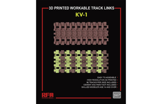 Ryefield - 3D Printed Workable Track for KV-1 1:35