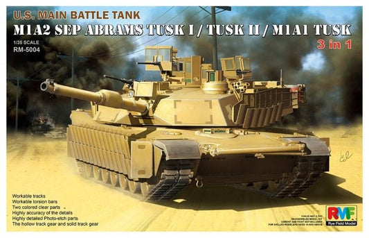 Ryefield - M1A2 Tusk I/Tusk I/II Battle Tank 1:35