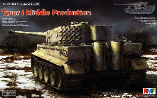 Ryefield - Tiger I Mid Prod W/Full Interior 1:35