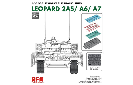 Ryefield - Workable Track Links Leopard 2A%/A6/A7