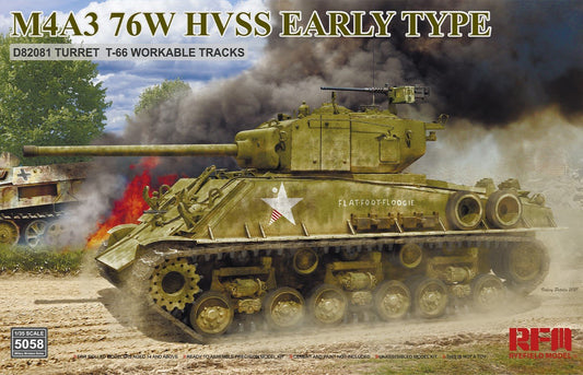 Ryefield - M4A3 76W HVSS Early Type w/D82081 1:35