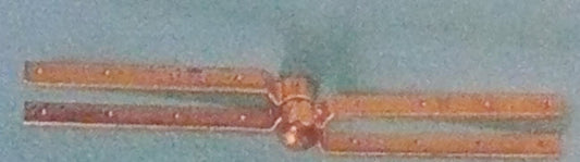 Corel - CO52 Rudder Hinges for 8mm thick wood - copper with 4 nail holes per hinge